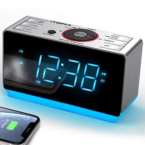 Alarm clock radio with - alarm,