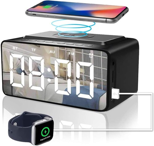 Alarm clock radio with - alarm,