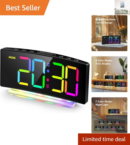 Digital alarm clock with - alarm,