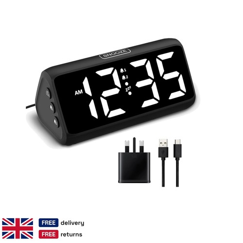 Digital led alarm clock - led,