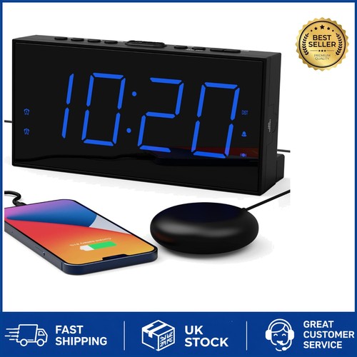 Dual alarm clock with - alarm,
