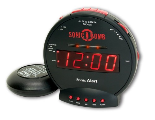 Sonic bomb alarm clock - alarm,