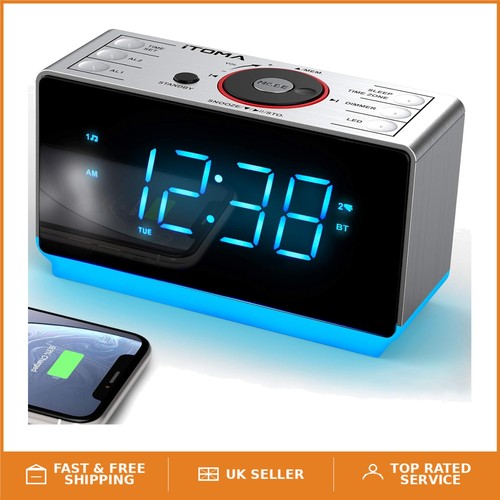 Large led bluetooth alarm - led,