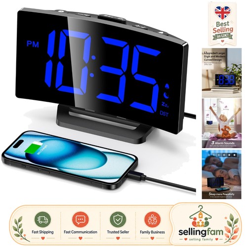 Stylish led alarm - alarm, clock