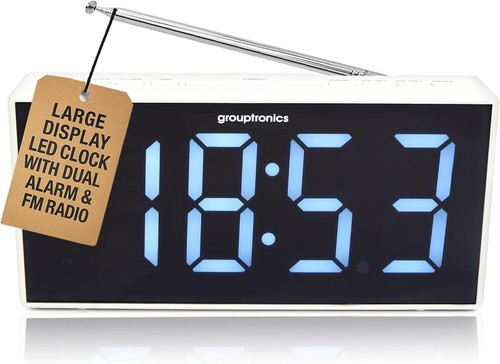 Alarm clock radio large - alarm,