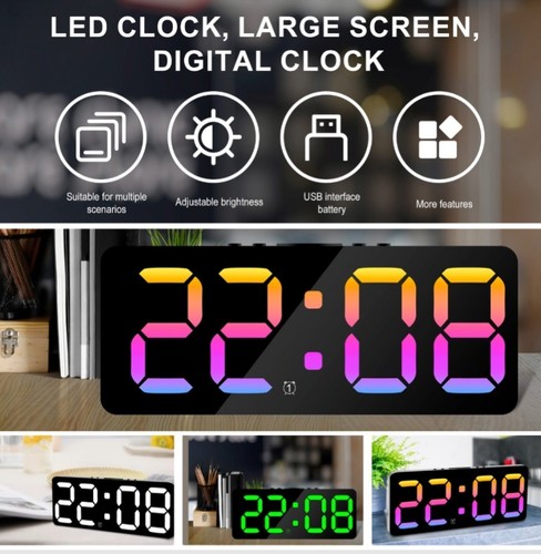 Alarm clock led display - alarm,