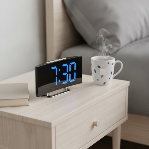 Elegant digital alarm clock - elegant,
