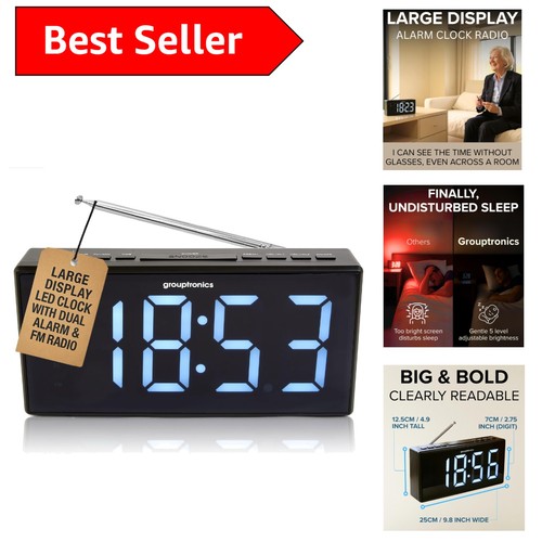 Inch large digital alarm - 9-inch,