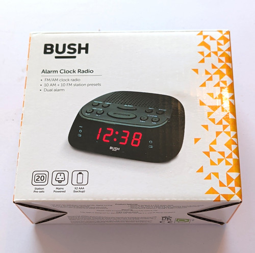 Bush clock radio - am/fm,