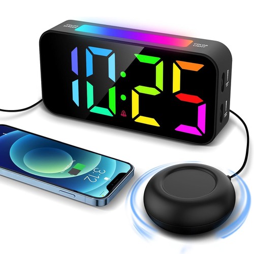 Digital alarm clock for heavy - alarm,