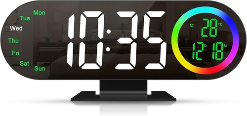 Oria 5in led digital alarm - 8.5in,